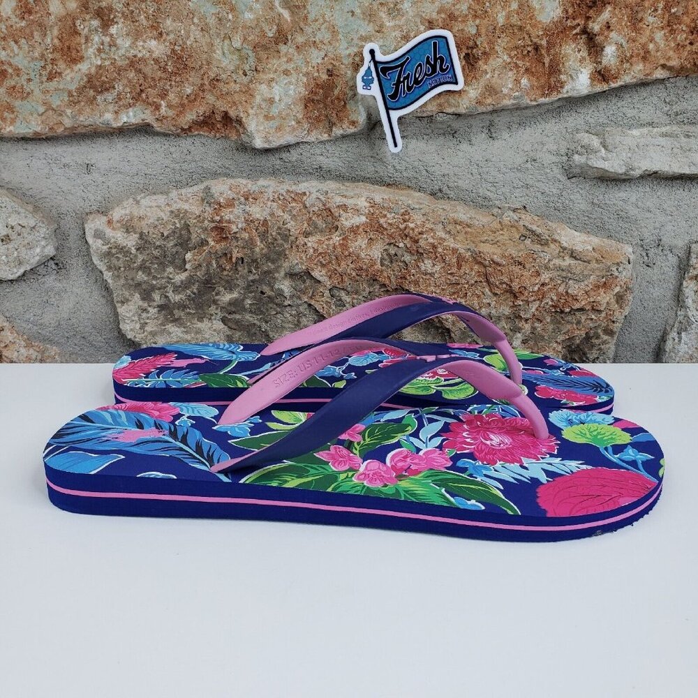 Polo Ralph Lauren Bolt Tropical Flip Flop Thong Sandals Men Size US 12 D NEW